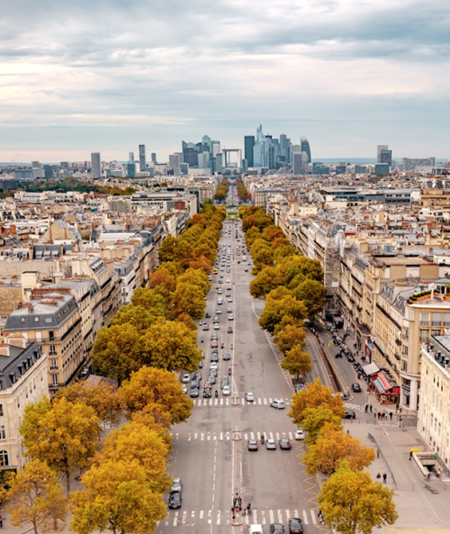 Paris streets La Defense L2S