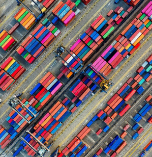 shipping containers yard
