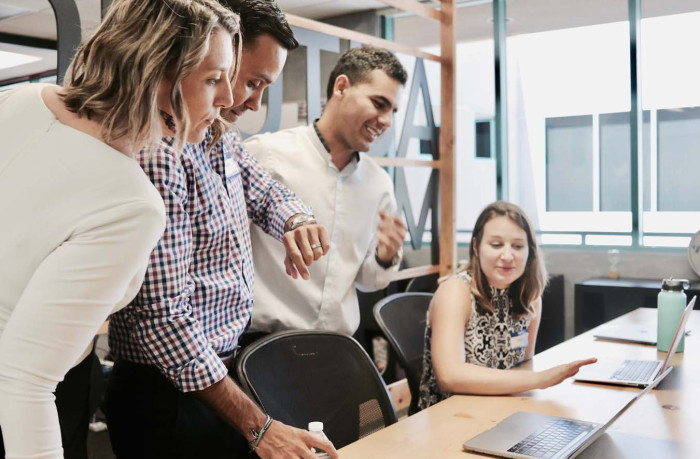 openly greeting job recruiter firm handshake