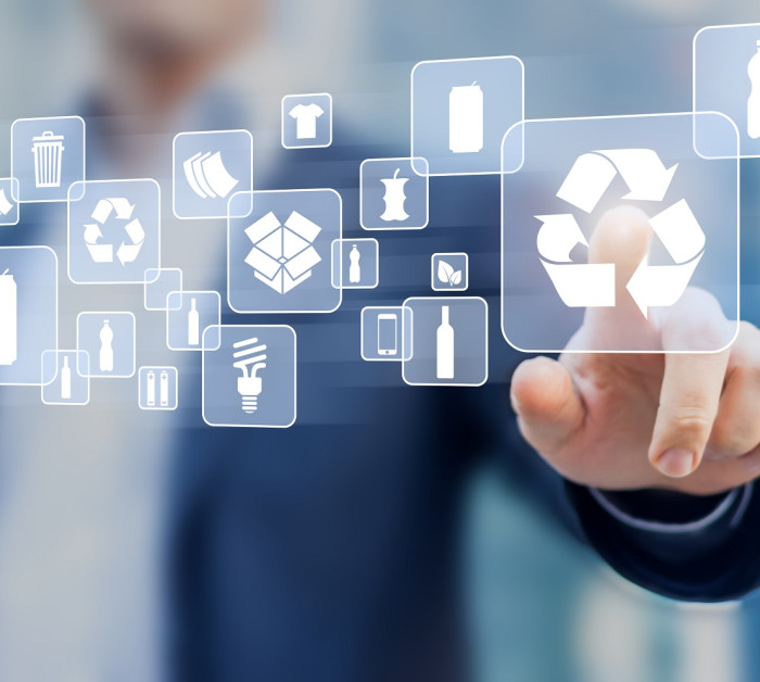 recyclable waste materials sorting management