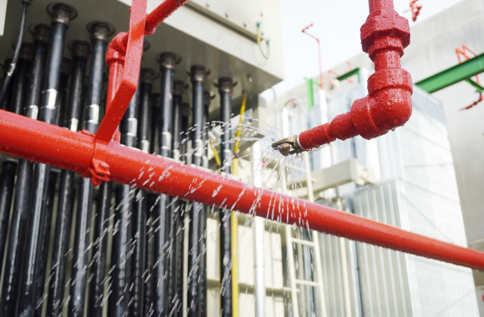hazard fire suppression system gas extinguishing