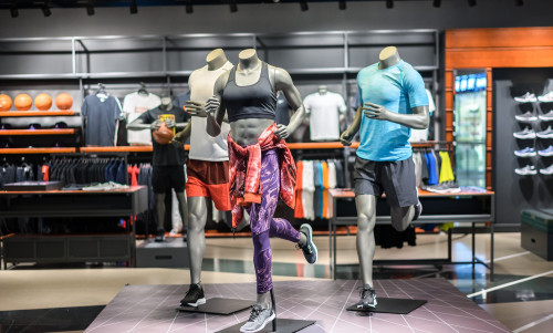 sport clothes store shopping mall