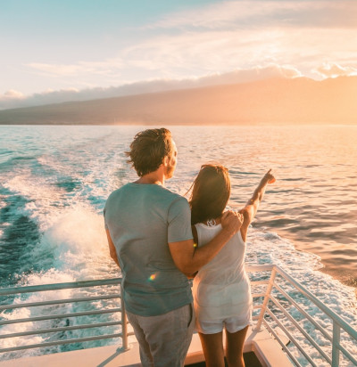 cruise ship vacation travel tourists couple
