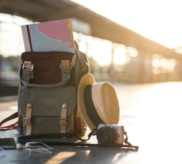 travel backpack map