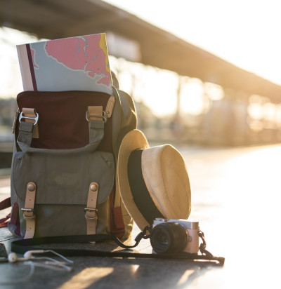 travel backpack map