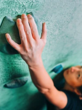 indoor climbing woman