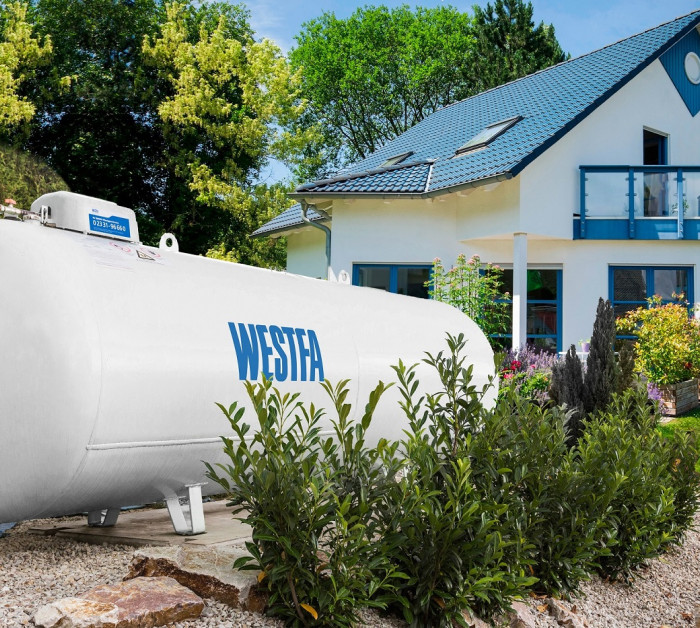 WESTFA Fluessiggas Tank weiss 