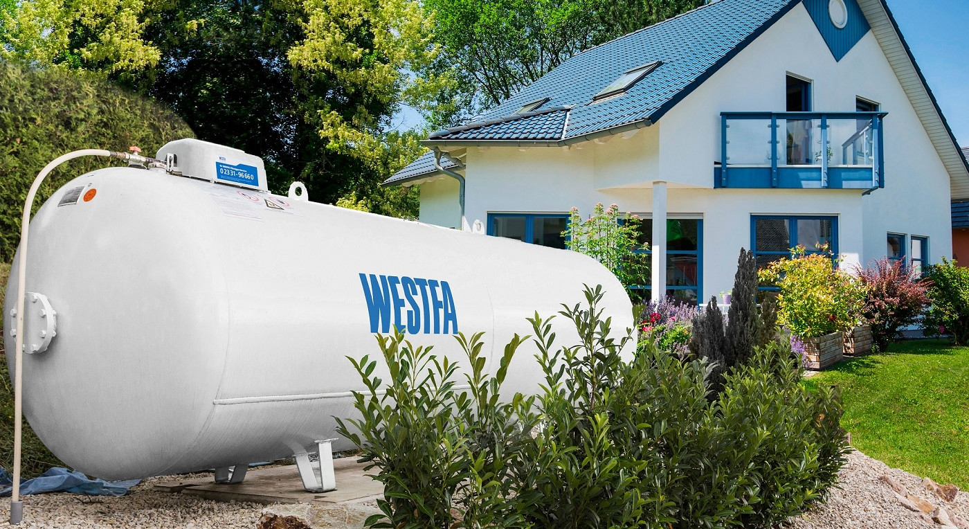 WESTFA Fluessiggas Tank weiss 