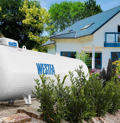 WESTFA Fluessiggas Tank weiss 