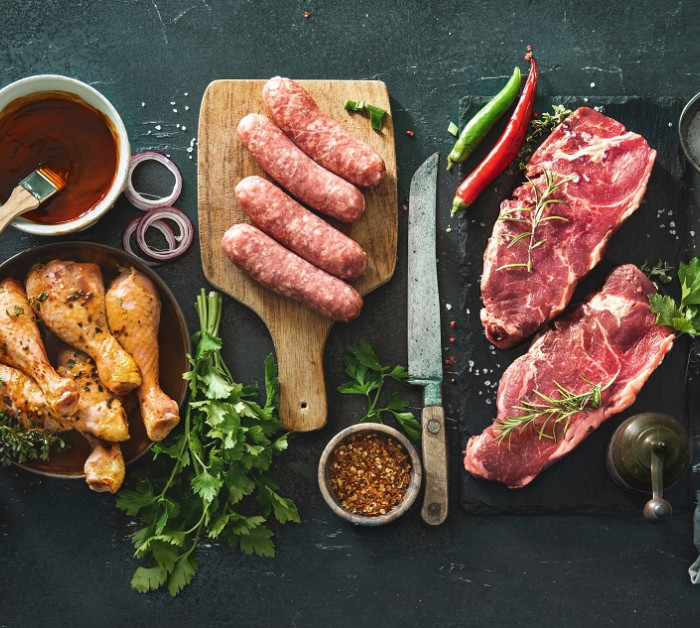 various kinds meats