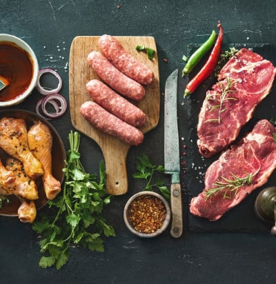 various kinds meats