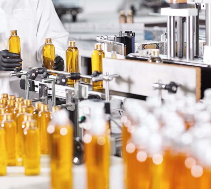 production factory bottles