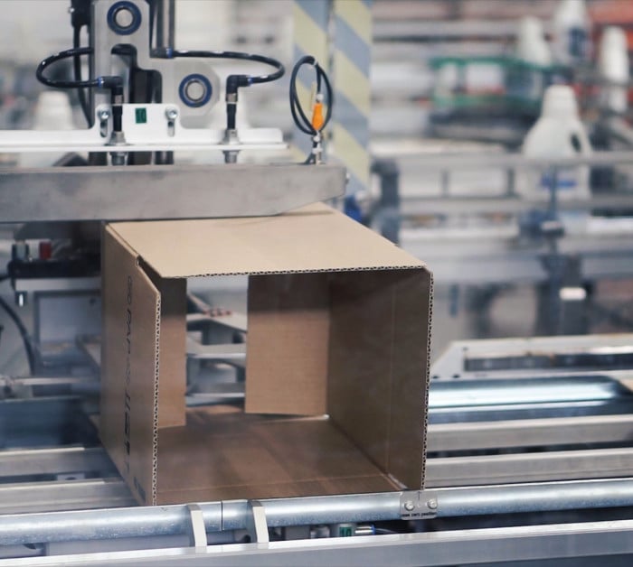 cardboard package box packing machine clip