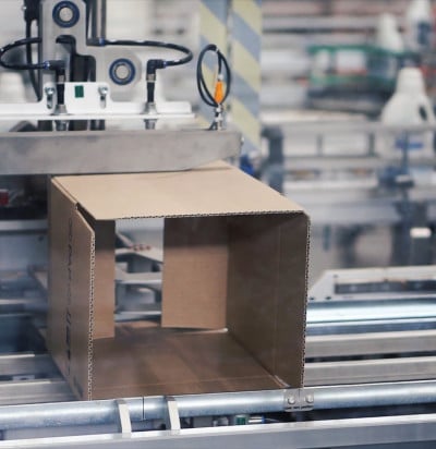 cardboard package box packing machine clip