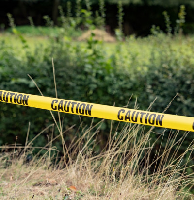 caution yellow tape