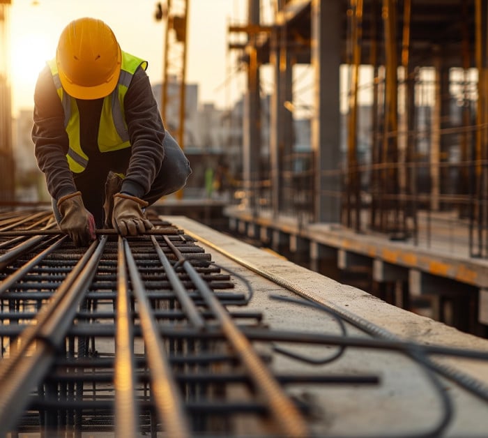 construction worker steel