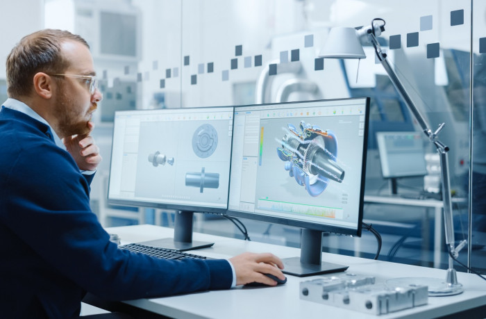 engineer technician designing drawings engineering engine