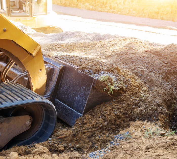 mini bulldozer landscaping