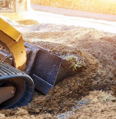 mini bulldozer landscaping