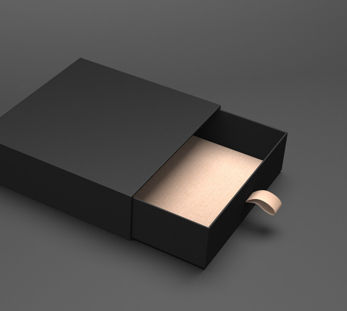 open black box 3d rendering