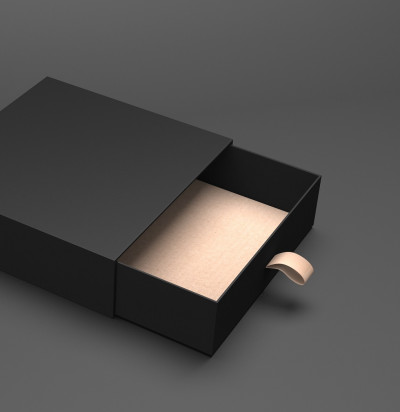 open black box 3d rendering