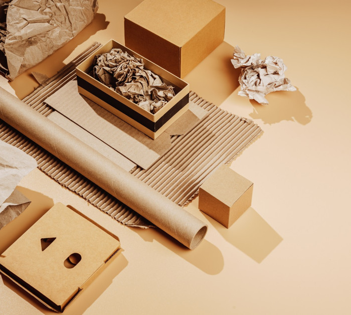 used cardboard paper recycling secondary raw