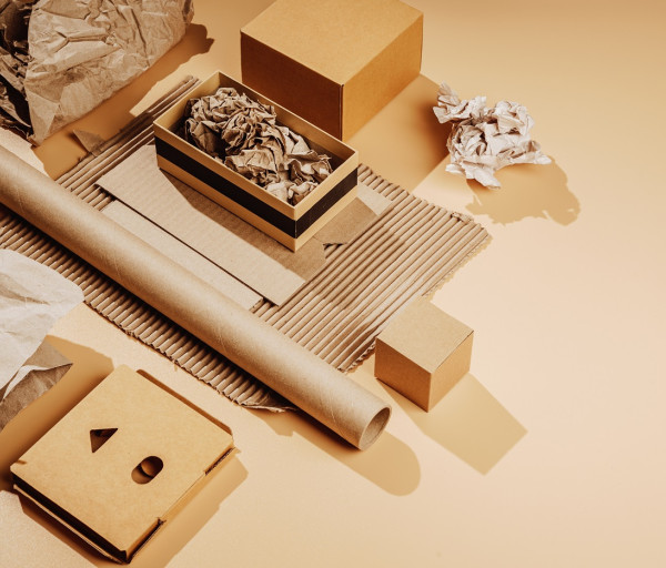 used cardboard paper recycling secondary raw