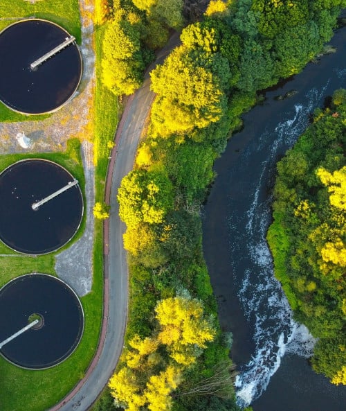 water treatment plant river
