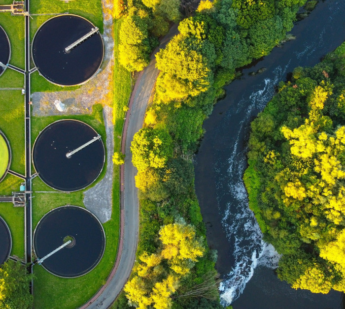 water treatment plant river