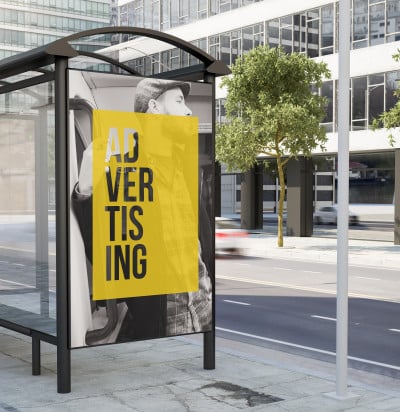 Digital advertising screen