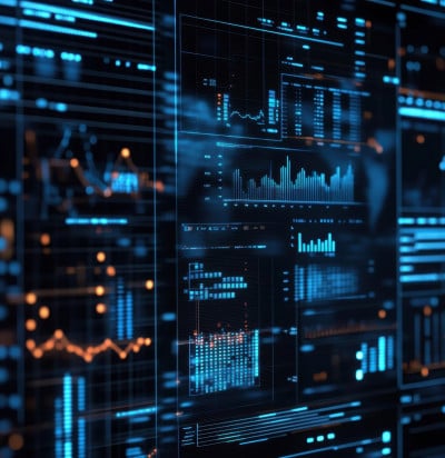 digital marketing analytics large screen