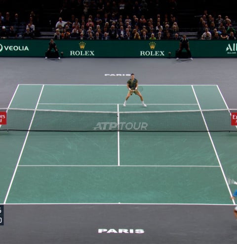 uniqFEED tennis court advertising