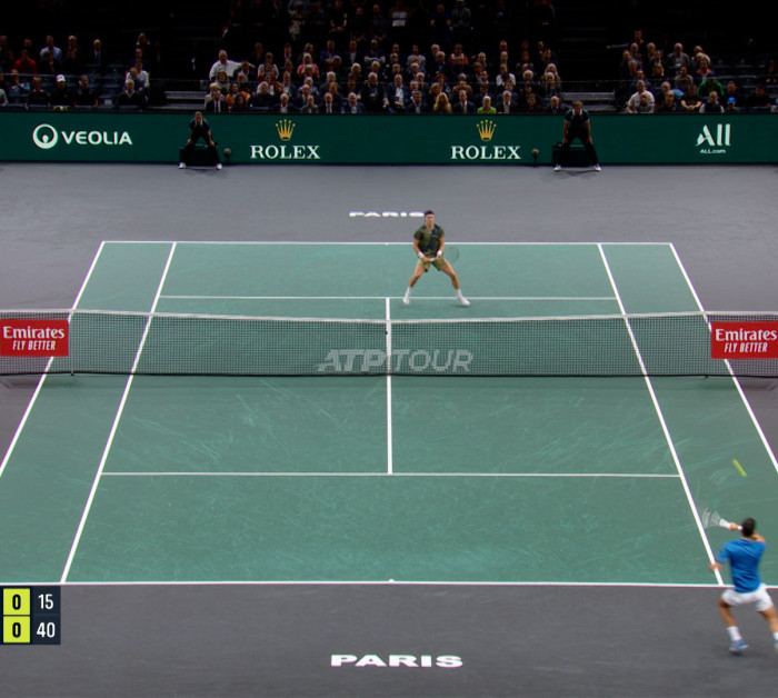 uniqFEED tennis court advertising