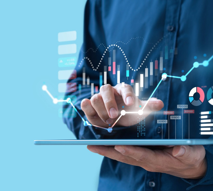 businessman trading online stock market
