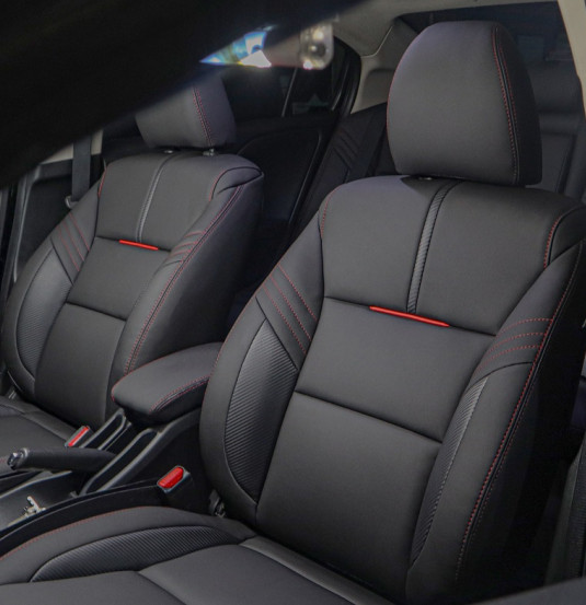 leather car seats custom stitching synthetic