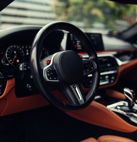 modern supercar interior leather panel