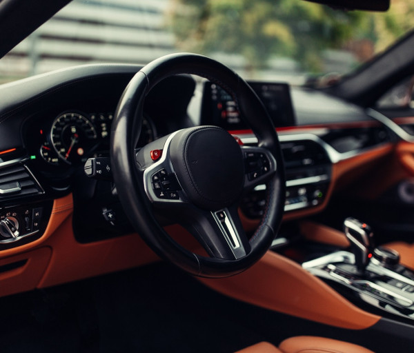 modern supercar interior leather panel