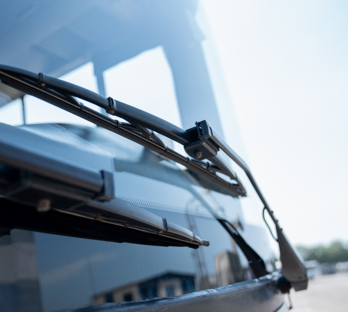 car wipers close large windshield