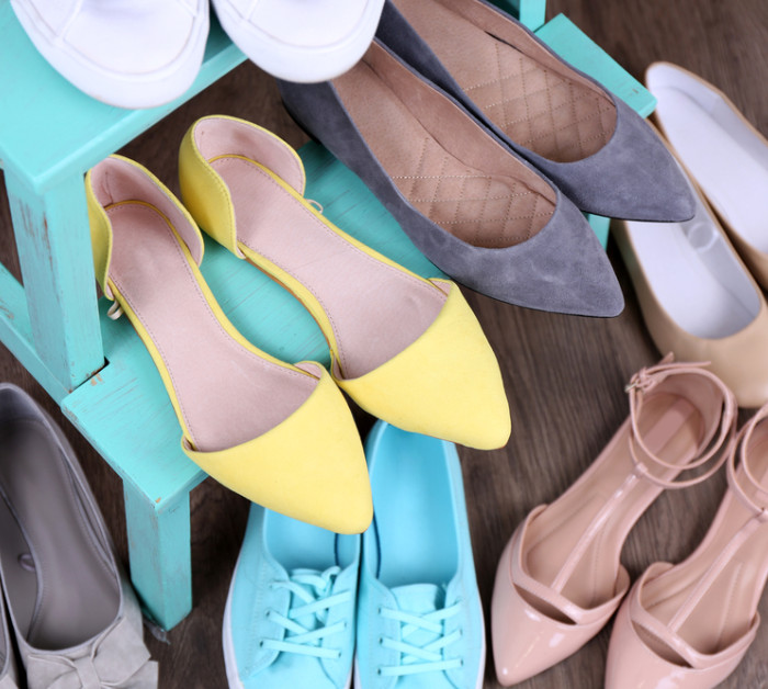 different stylish shoes