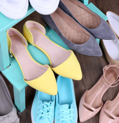different stylish shoes
