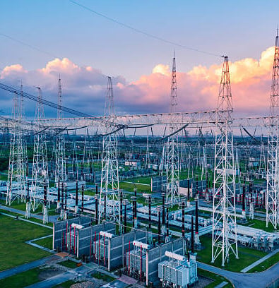 high voltage substation