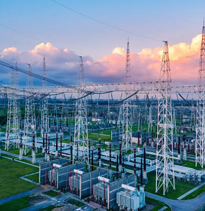 high voltage substation