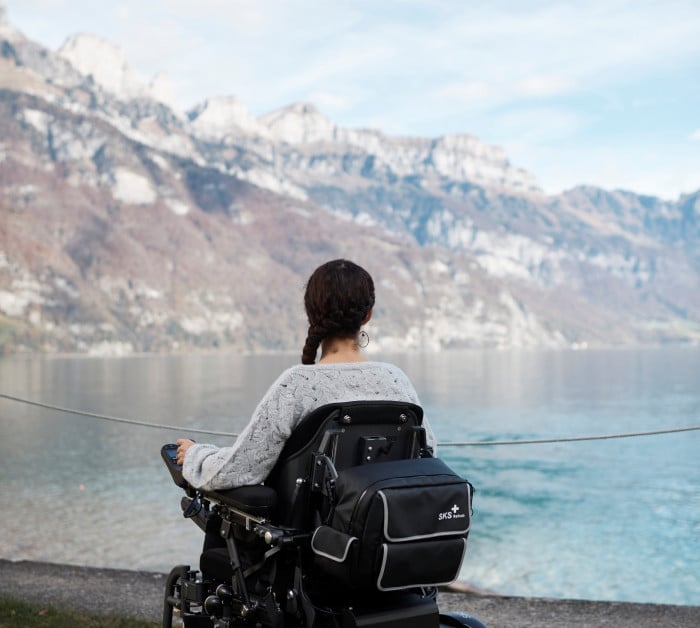 SKS Rehab woman in a wheelchair
