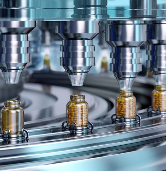 pharmaceutical bottling process modern industrial production