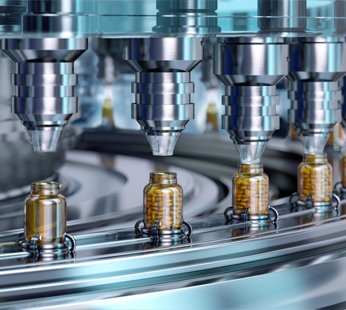 pharmaceutical bottling process modern industrial production