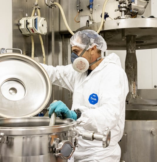 Fevara industrial machine with person