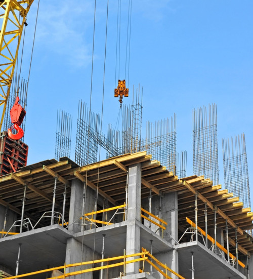 crane building construction site
