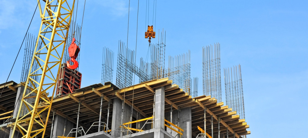 crane building construction site