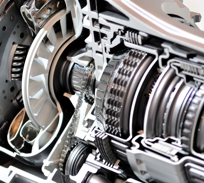 crosssection car gearbox clutch