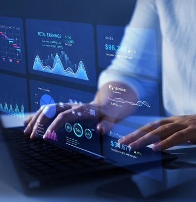 business finance data analytics graph management